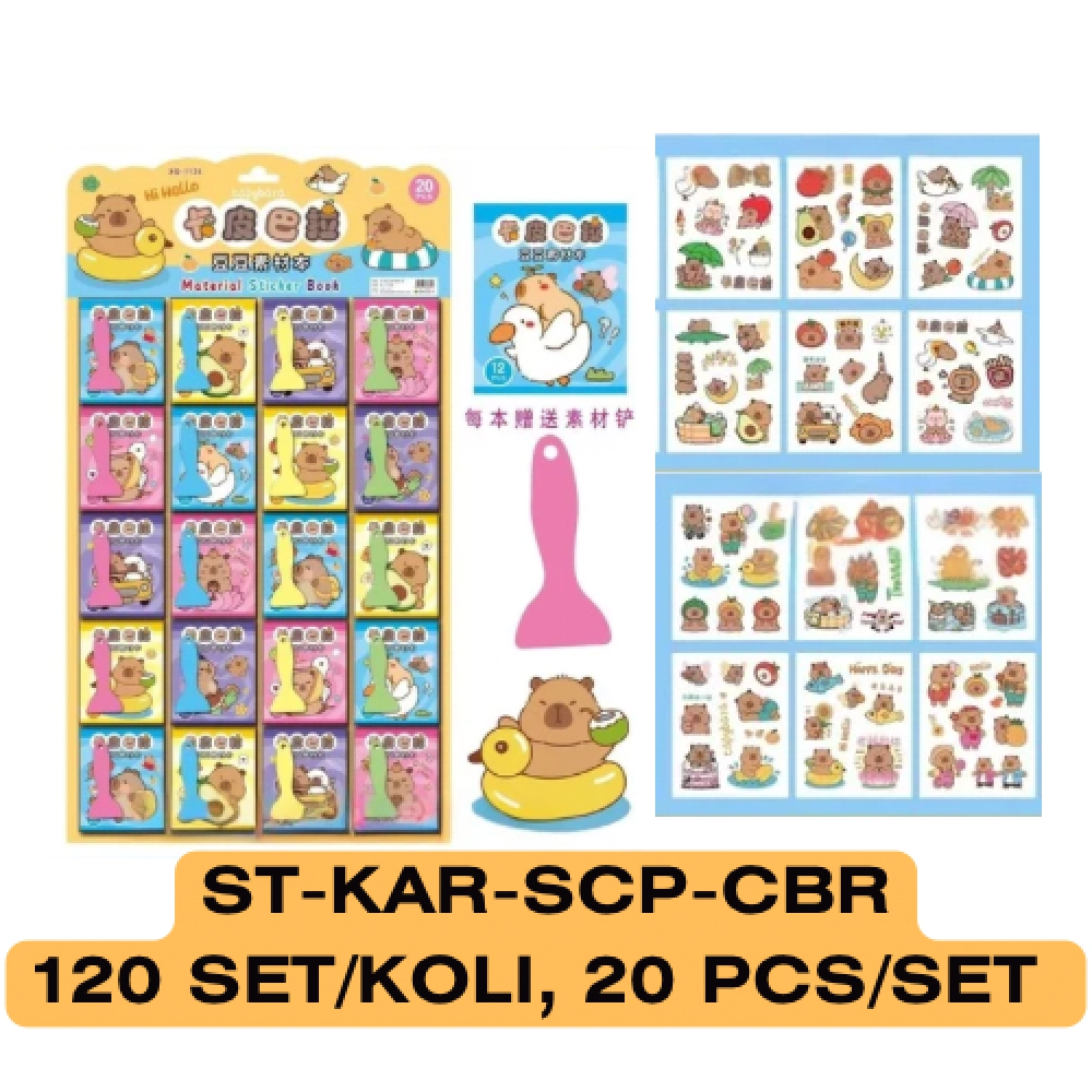 STICKER CARD GOSOK CAPYBARA