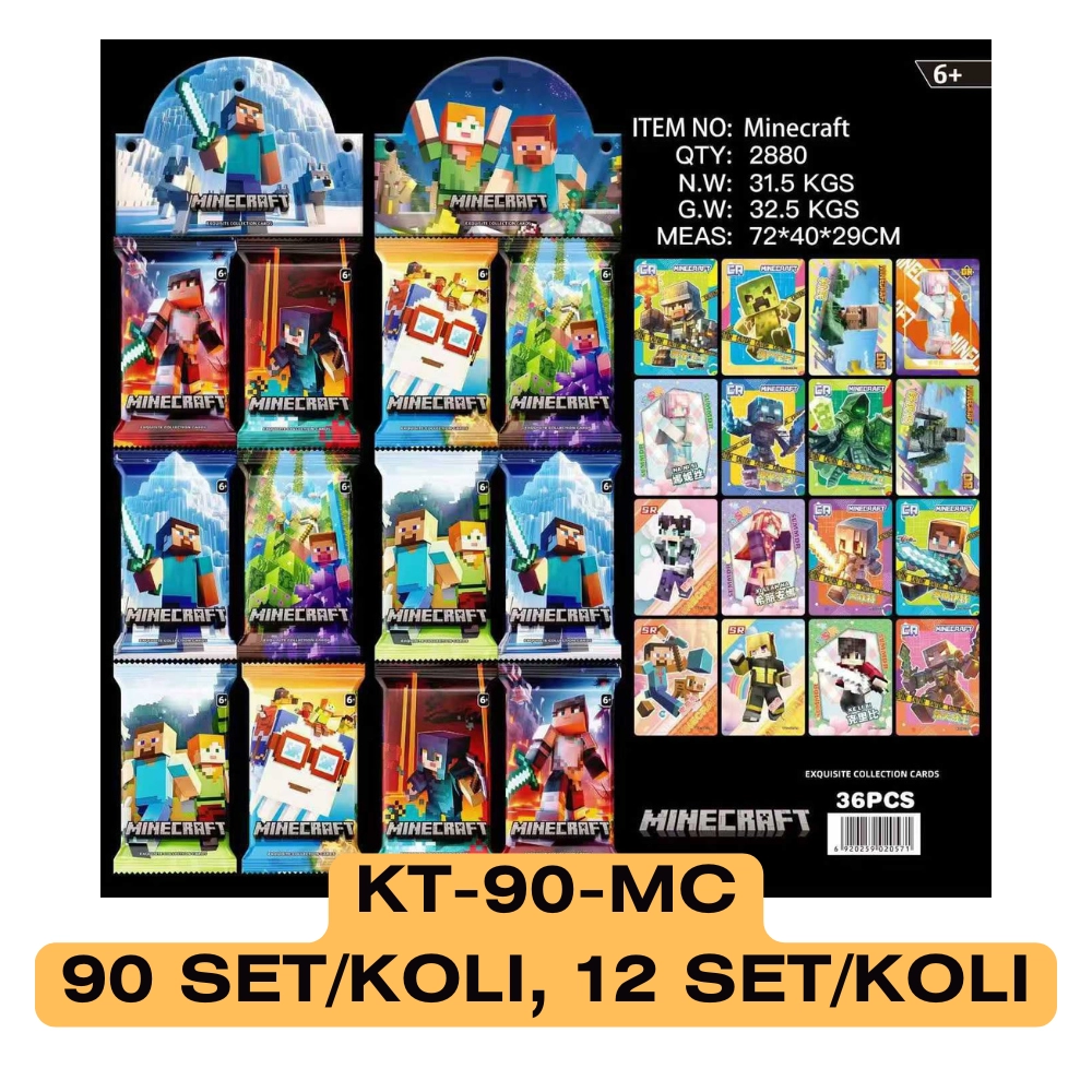 KARTU FOIL MINECRAFT