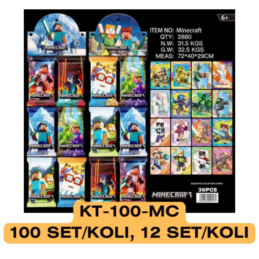 KARTU FOIL MINECRAFT